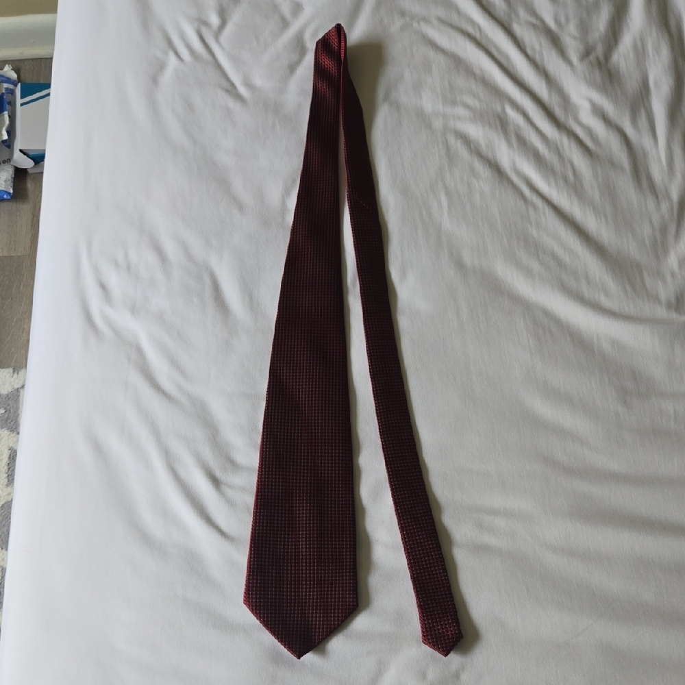 Faberge Deep Red Men's Tie